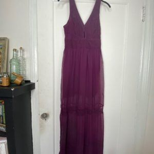 Purple Sheer Dress